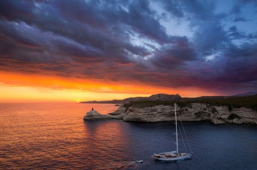Atardecer dorado en Menorca